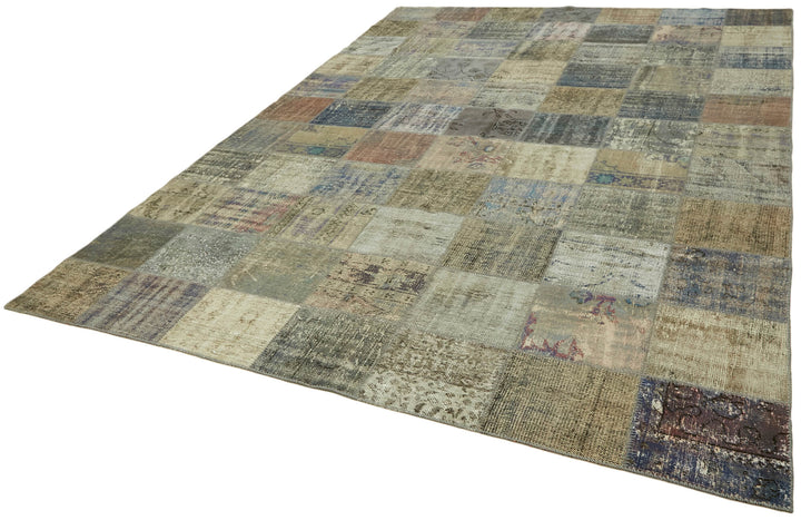 8x11 Grey Patchwork Rug- 43275