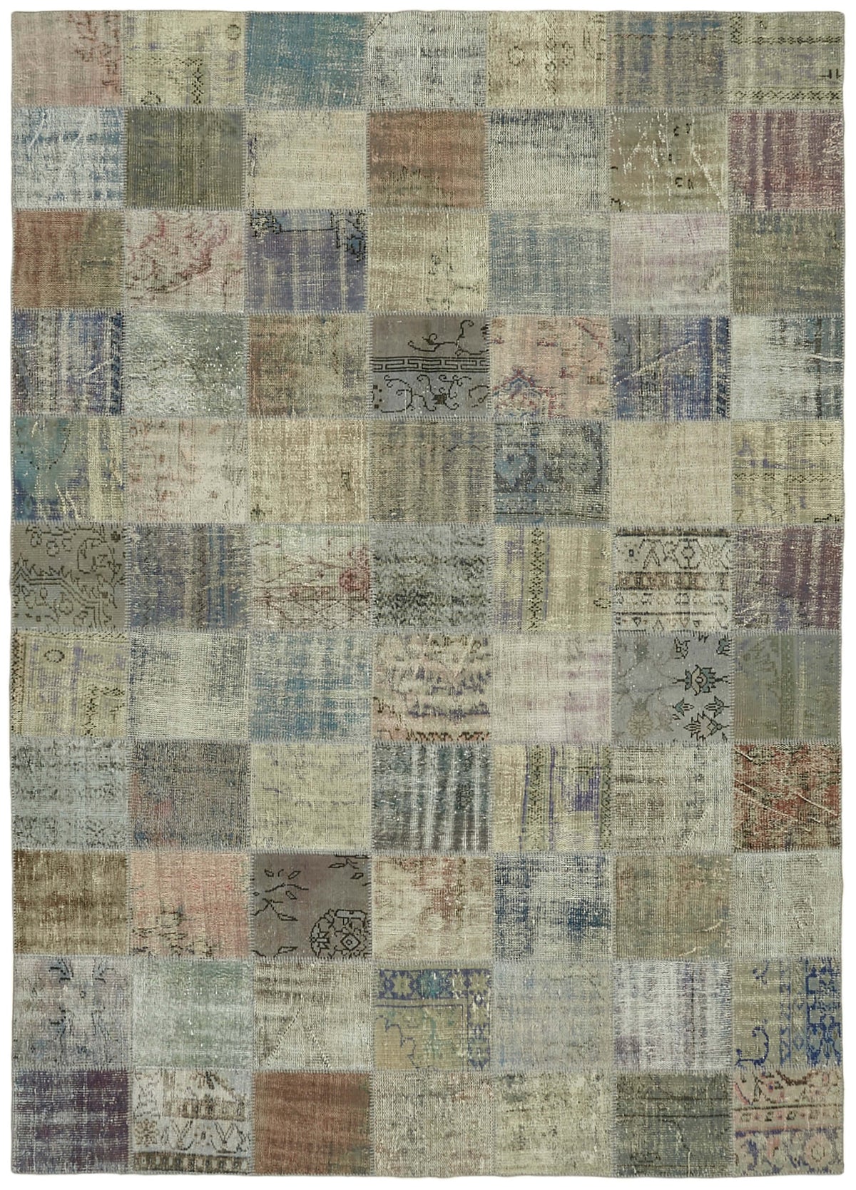 8x11 Grey Patchwork Rug- 43277