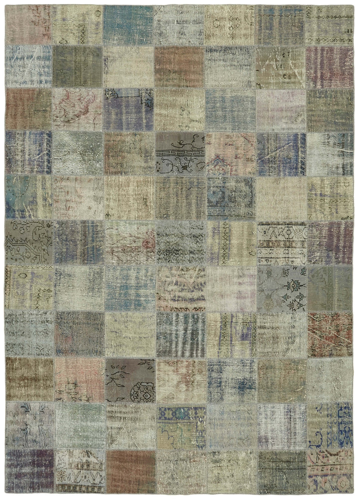 8x11 Grey Patchwork Rug- 43277
