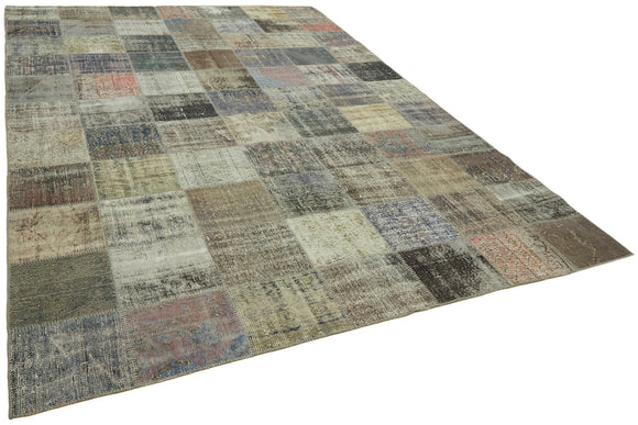 8x11 Grey Patchwork Rug- 43279
