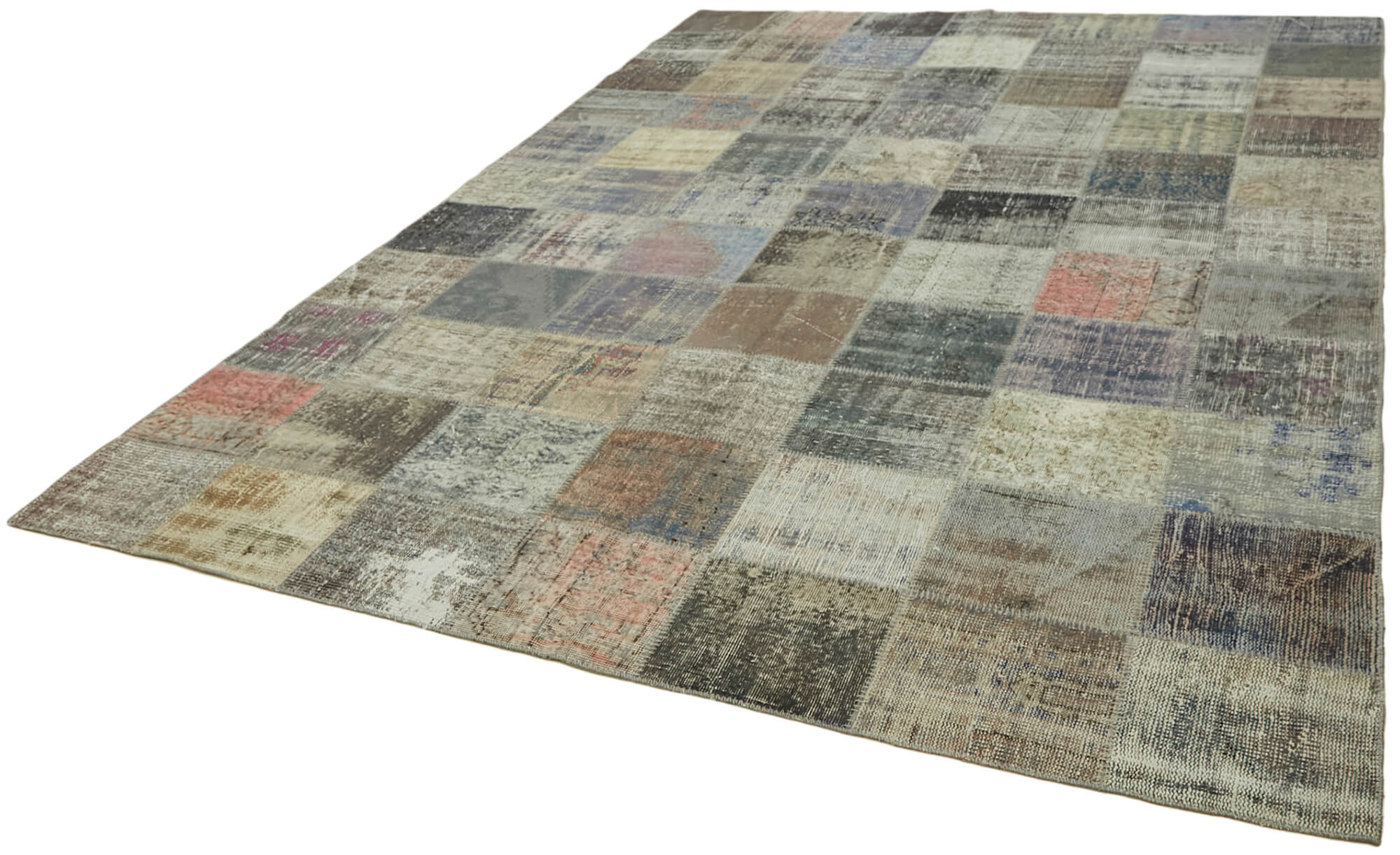 8x11 Grey Patchwork Rug- 43279