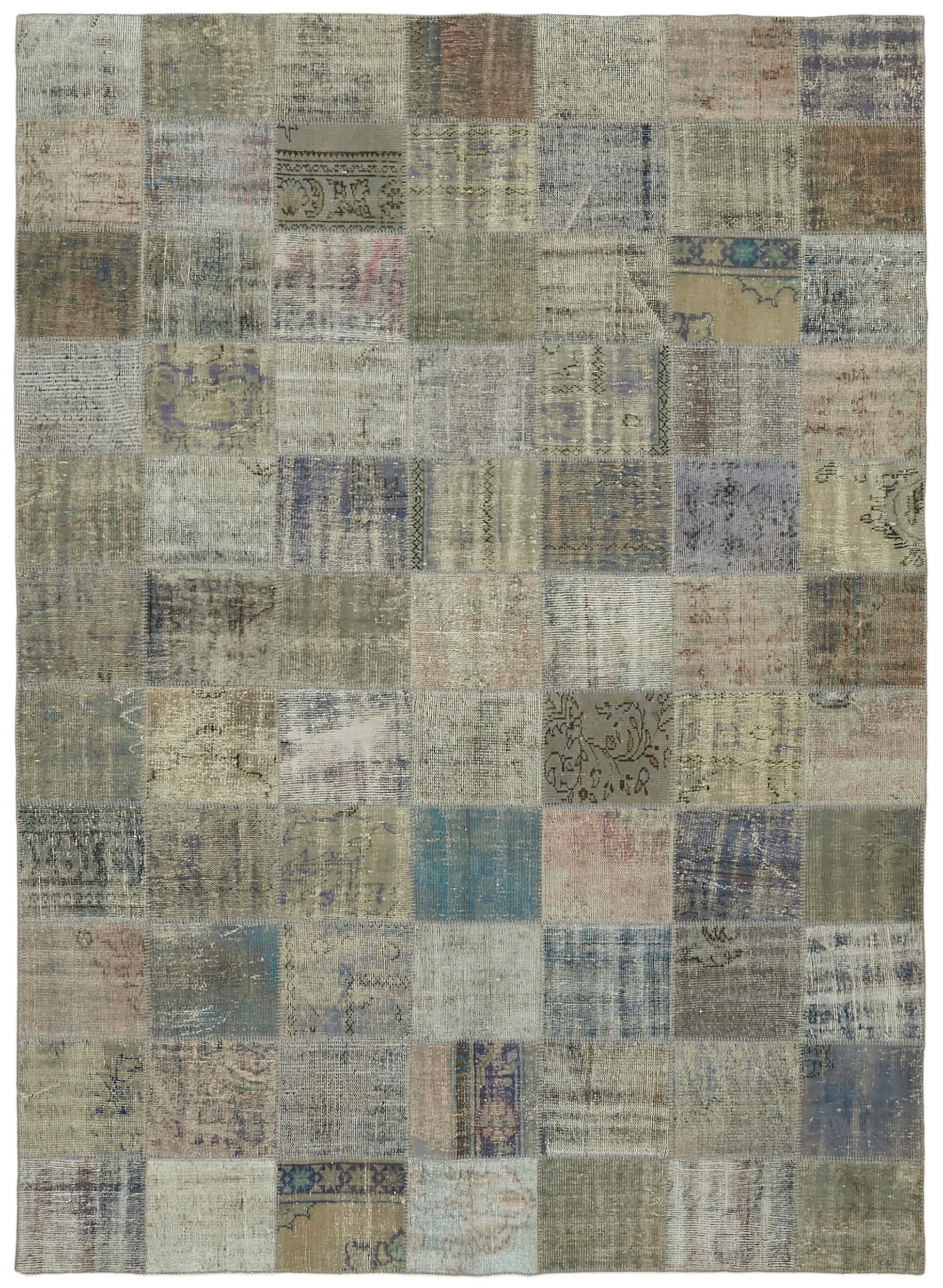 8x11 Grey Patchwork Rug- 43280