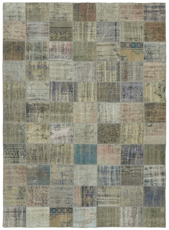 8x11 Grey Patchwork Rug- 43280
