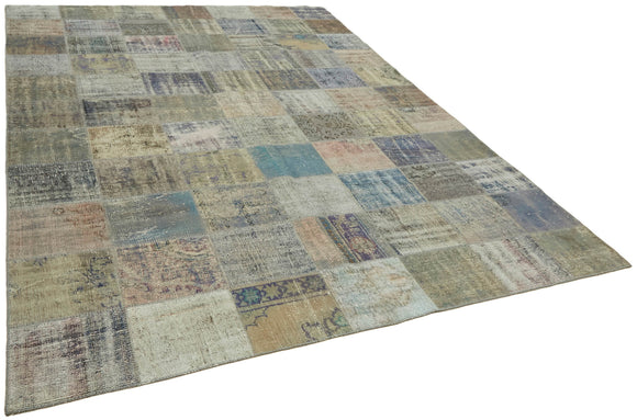 8x11 Grey Patchwork Rug- 43280