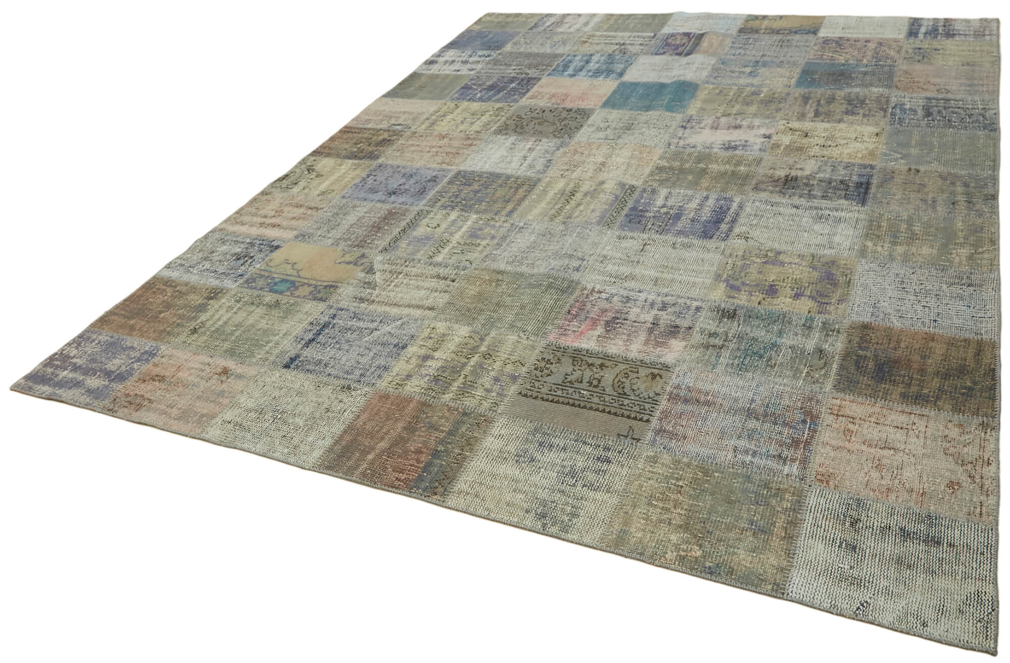 8x11 Grey Patchwork Rug- 43280