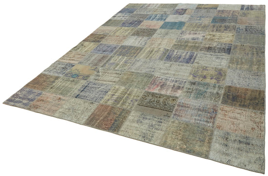 8x11 Grey Patchwork Rug- 43280