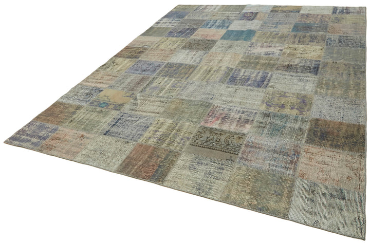 8x11 Grey Patchwork Rug- 43280