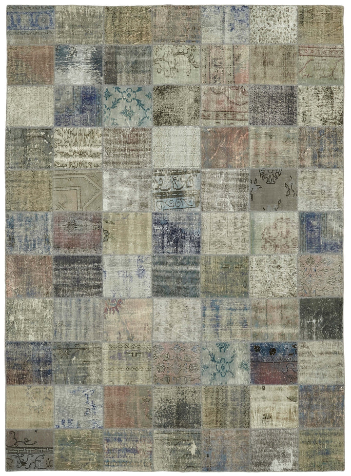 8x11 Grey Patchwork Rug- 43281