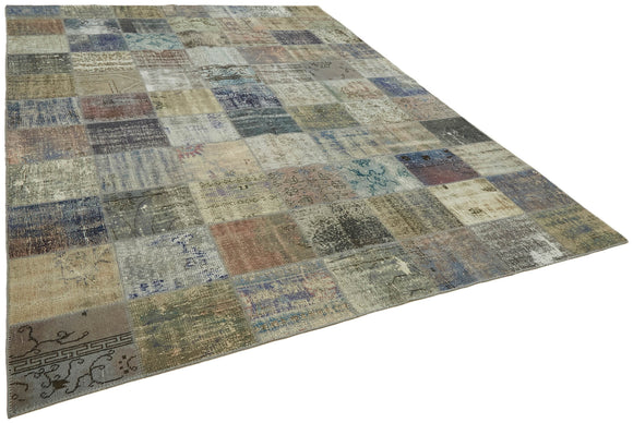 8x11 Grey Patchwork Rug- 43281