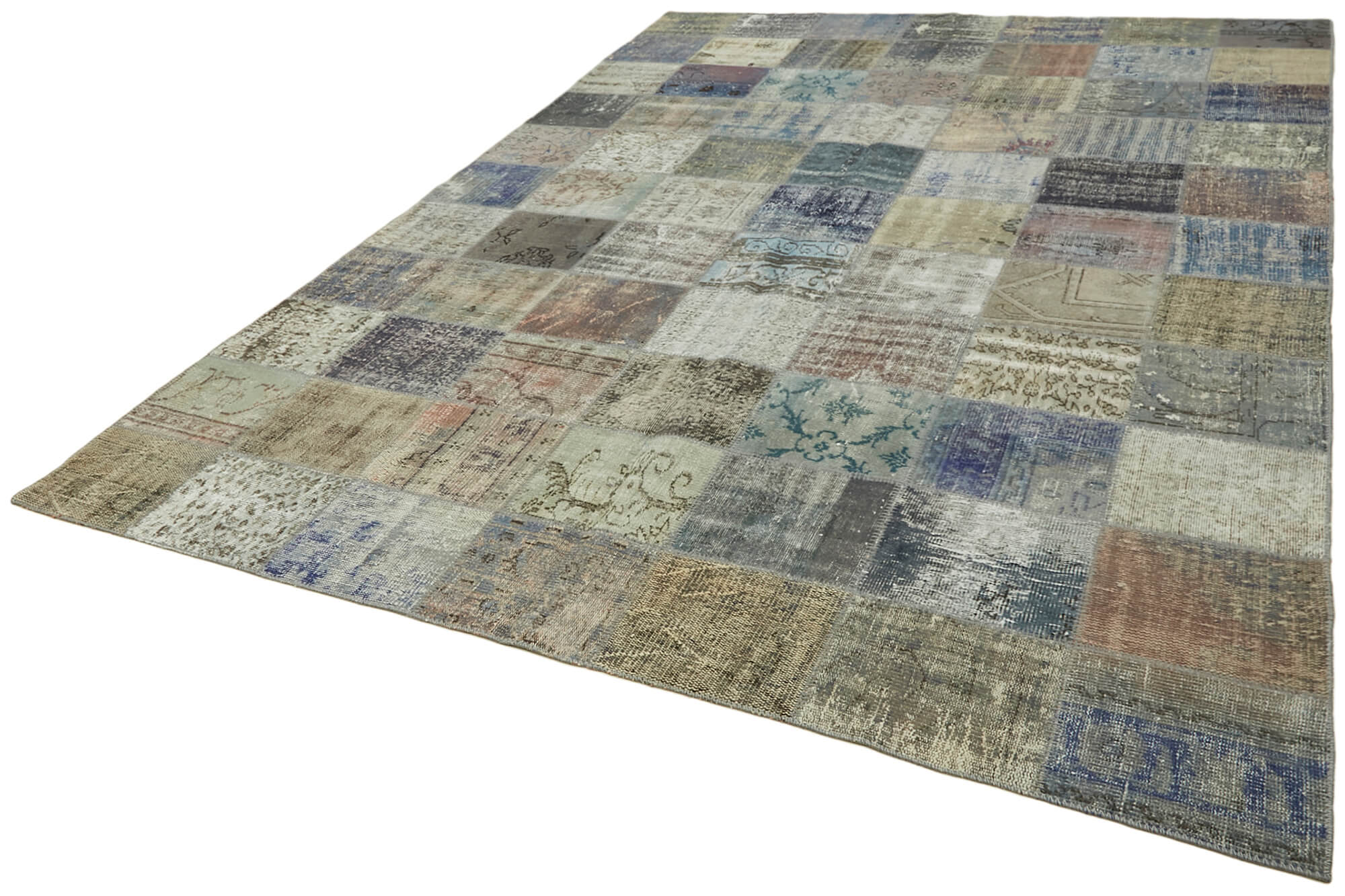 8x11 Grey Patchwork Rug- 43281