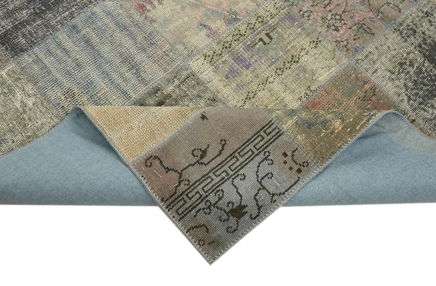 8x11 Grey Patchwork Rug- 43281