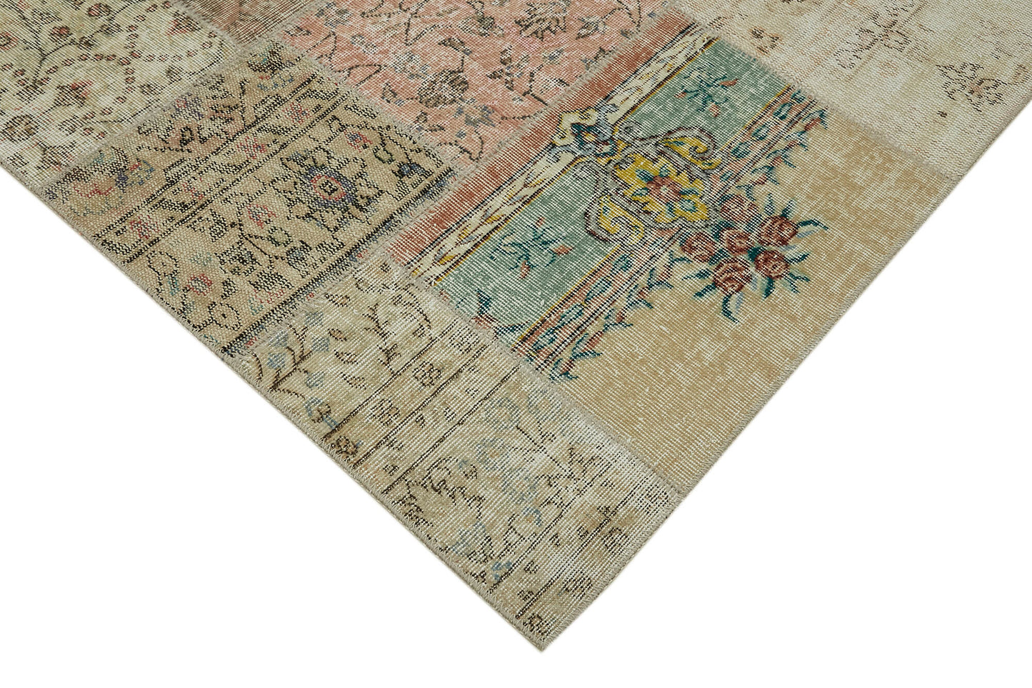 10x13 Beige Patchwork Rug - 43284