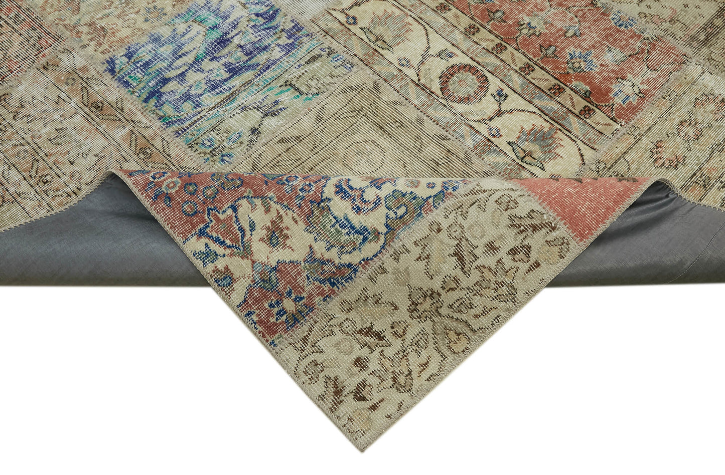 10x13 Beige Patchwork Rug - 43284