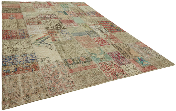 10x13 Beige Patchwork Rug - 43289