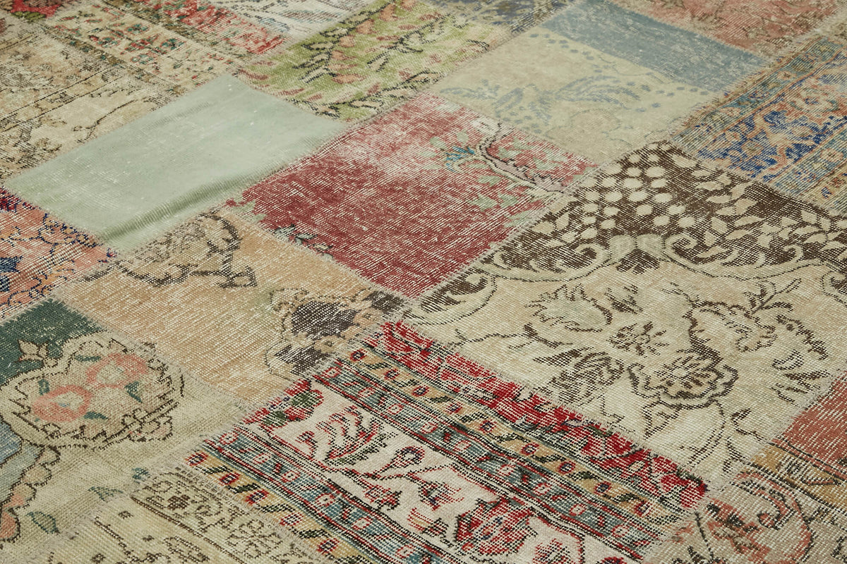 10x13 Beige Patchwork Rug - 43289