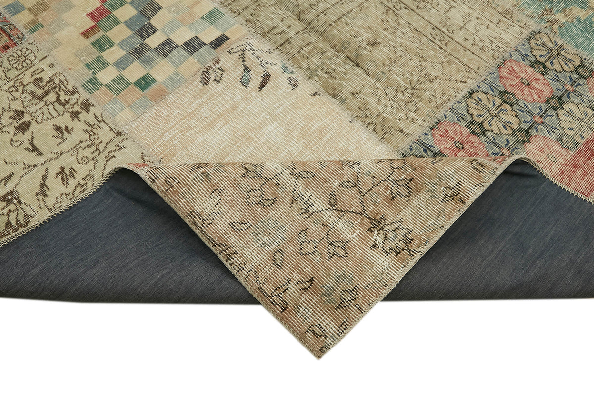 10x13 Beige Patchwork Rug - 43289