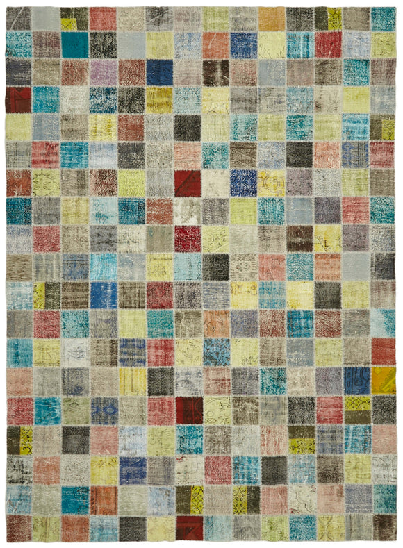 10x13 Multicolor Patchwork Rug - 43292