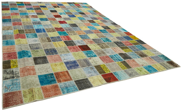 10x13 Multicolor Patchwork Rug - 43292