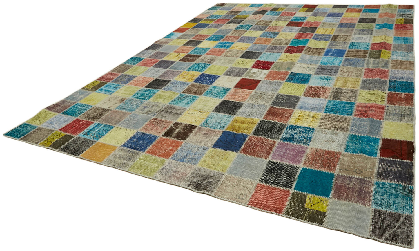 10x13 Multicolor Patchwork Rug - 43292