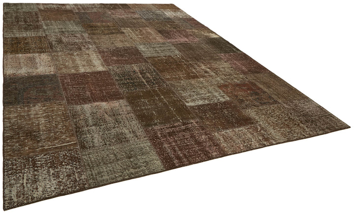 10x13 Brown Patchwork Rug - 43296