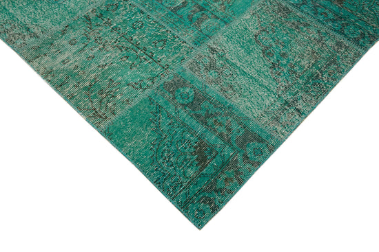 10x13 Turquoise Patchwork Rug - 43297