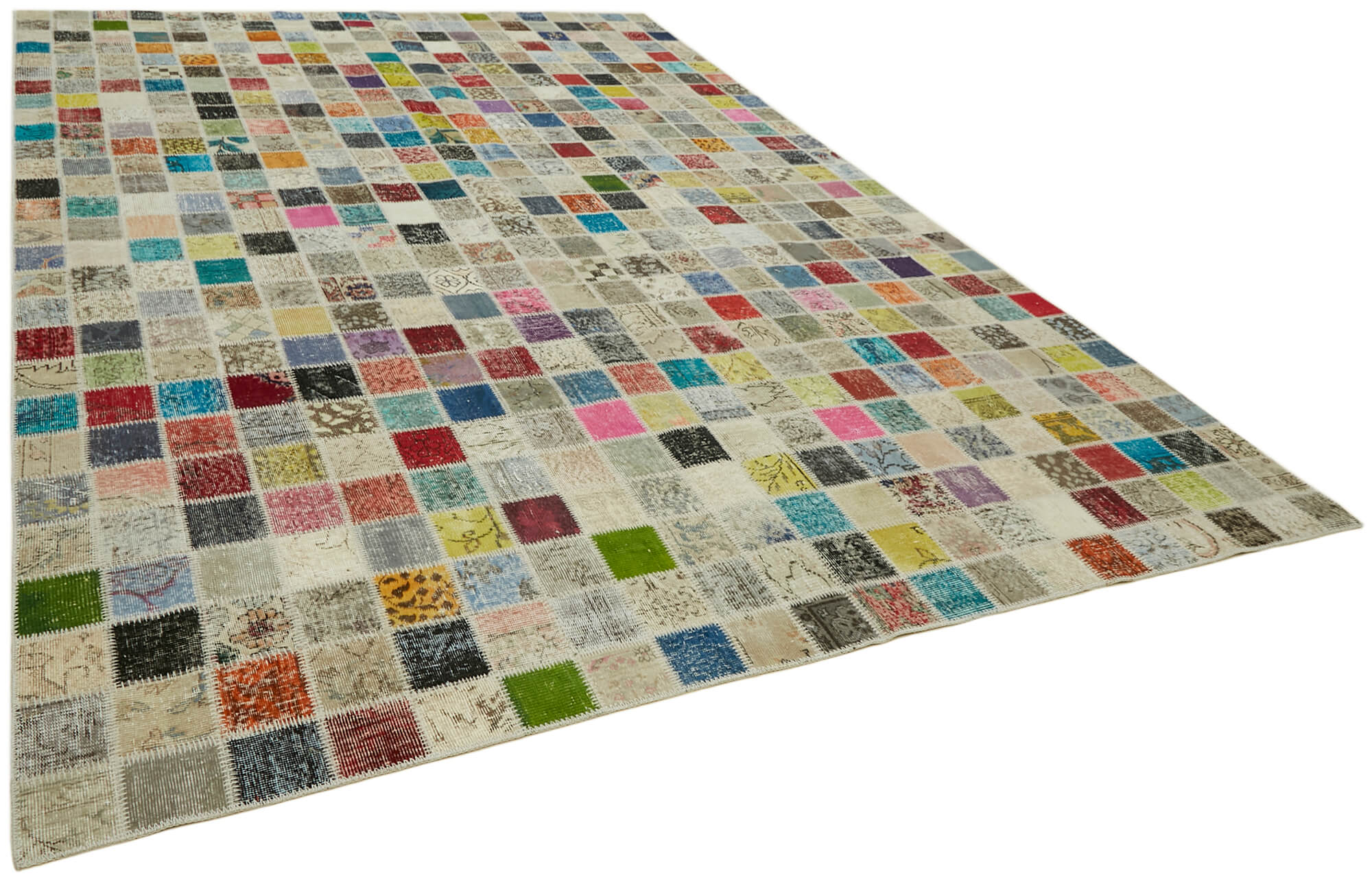 10x13 Multicolor Patchwork Rug - 43298