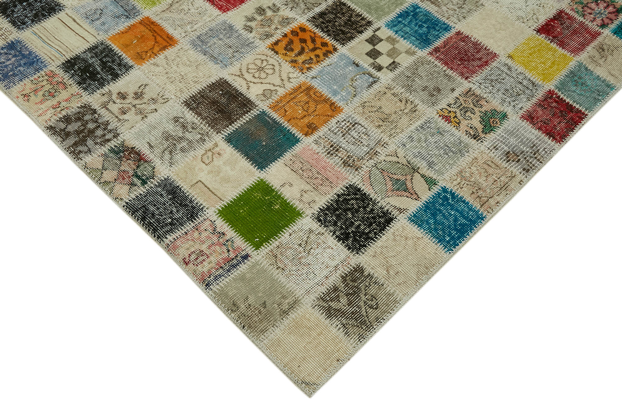 10x13 Multicolor Patchwork Rug - 43298