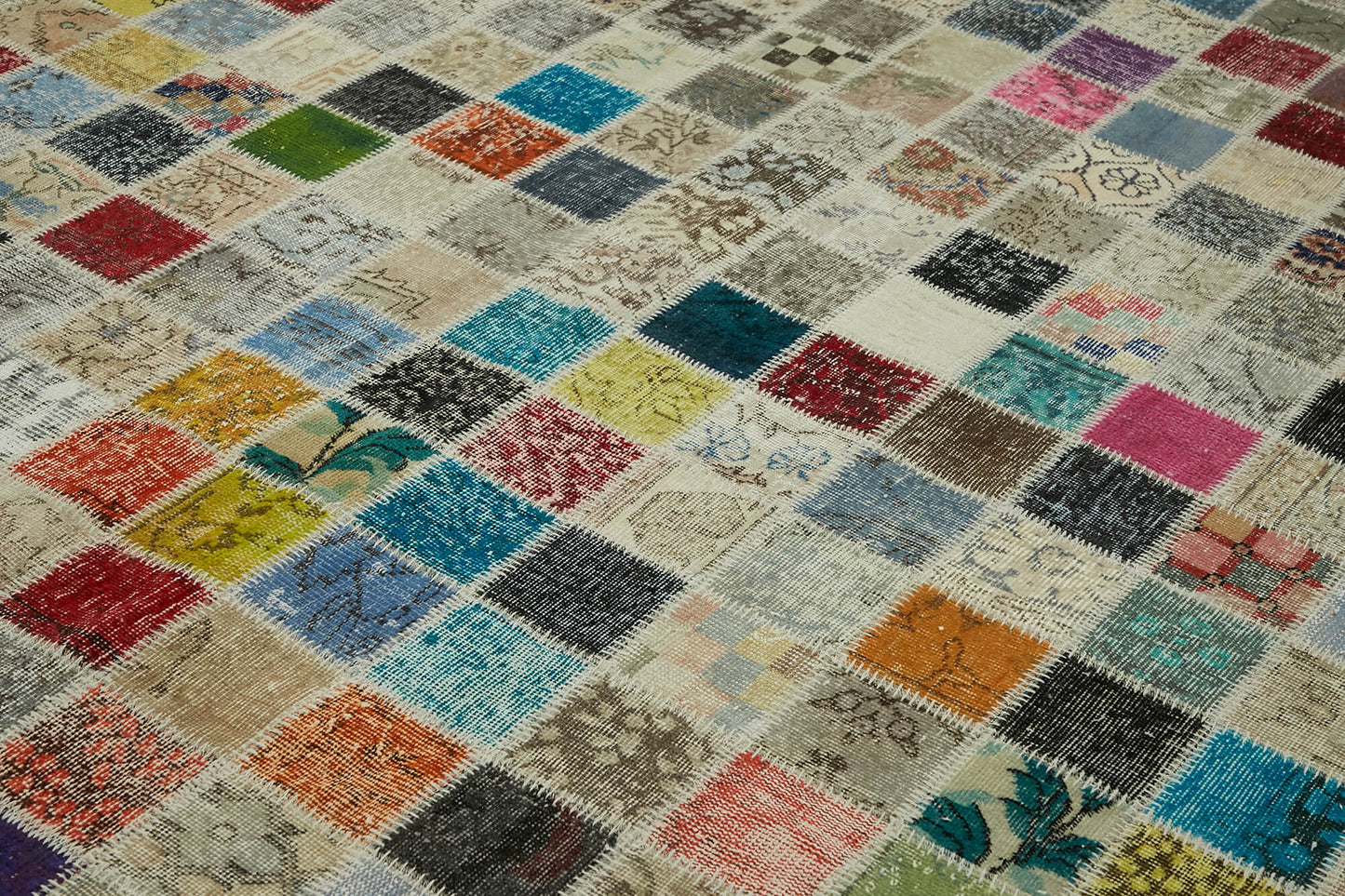 10x13 Multicolor Patchwork Rug - 43298