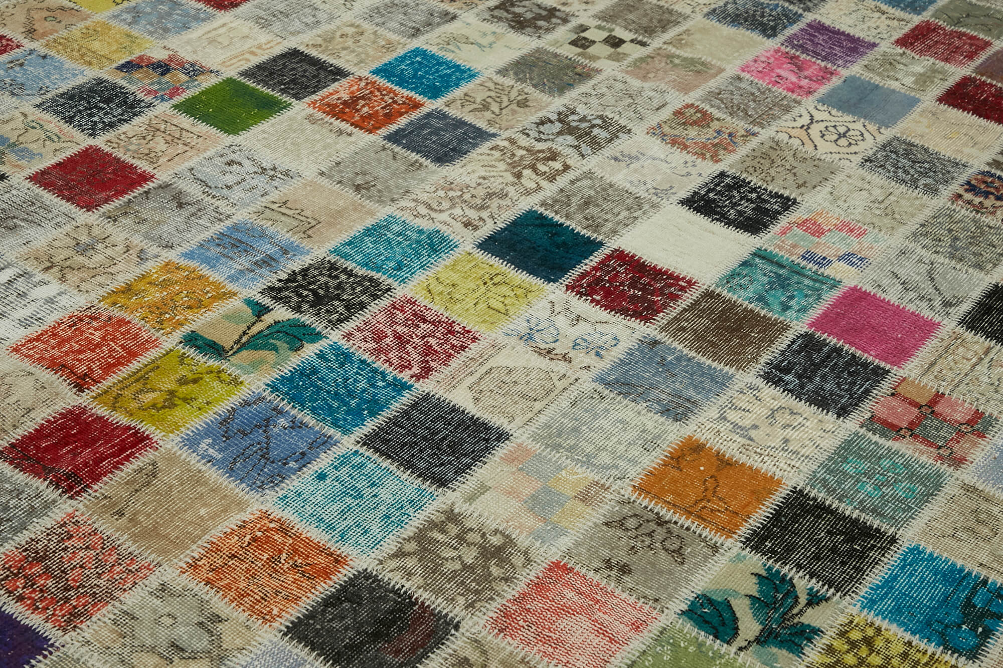 10x13 Multicolor Patchwork Rug - 43298