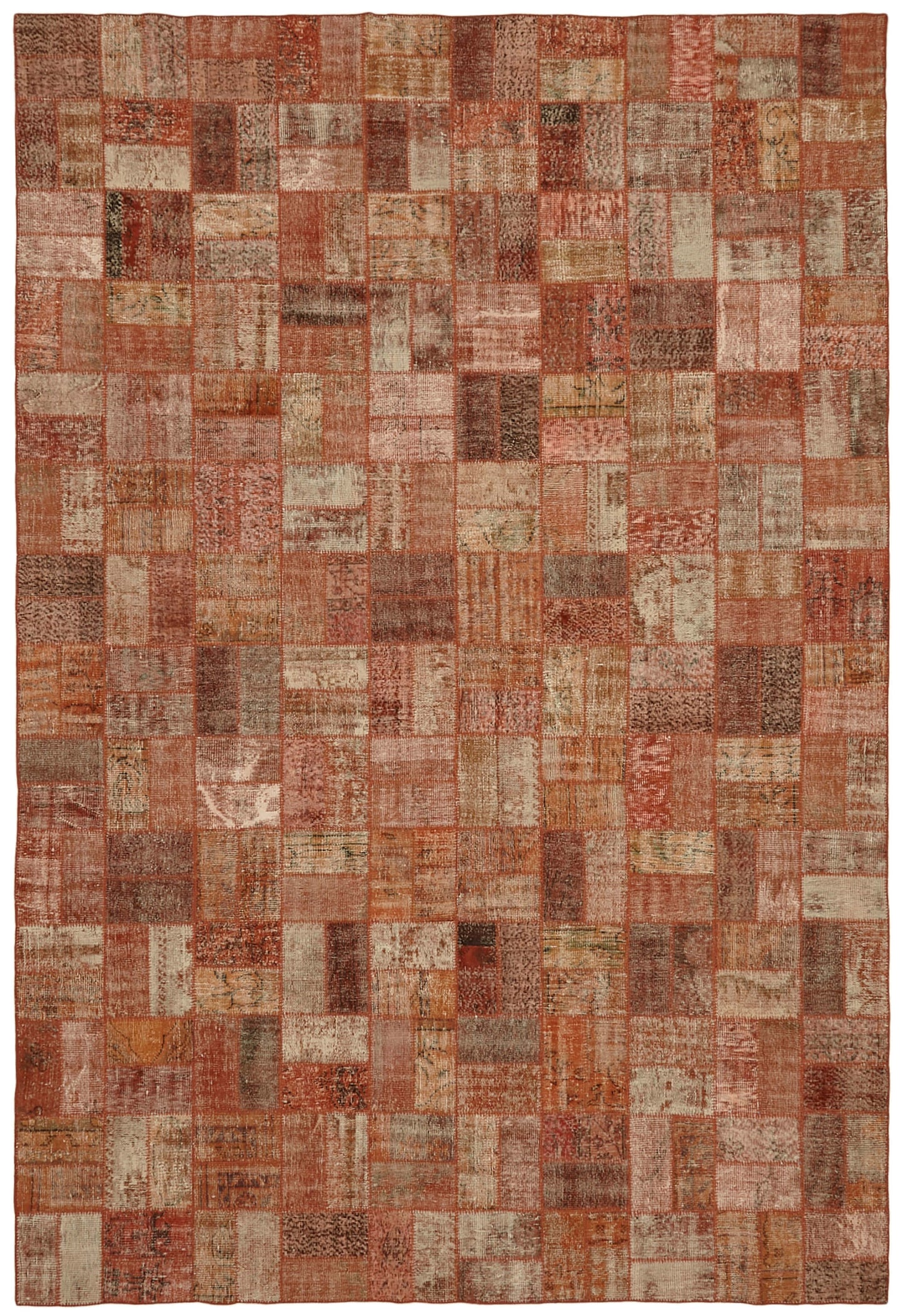 9x14 Orange Patchwork Rug - 43299