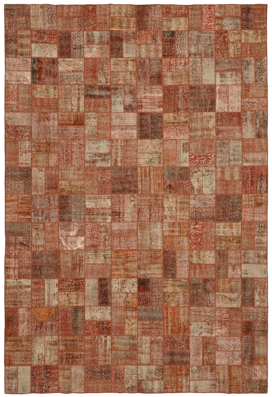 9x14 Orange Patchwork Rug - 43299