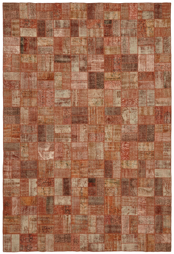9x14 Orange Patchwork Rug - 43299