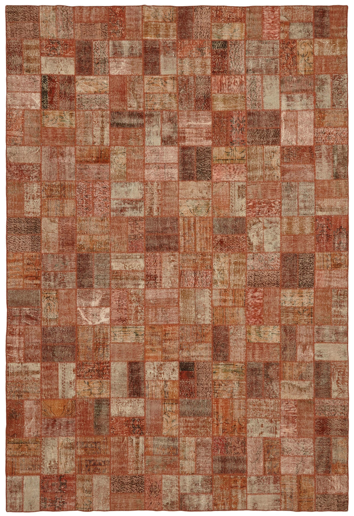 9x14 Orange Patchwork Rug - 43299