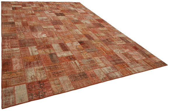 9x14 Orange Patchwork Rug - 43299