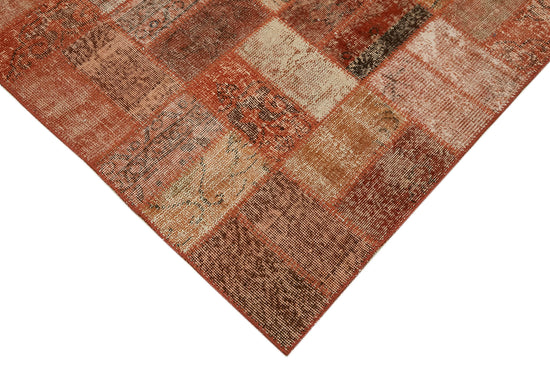 9x14 Orange Patchwork Rug - 43299