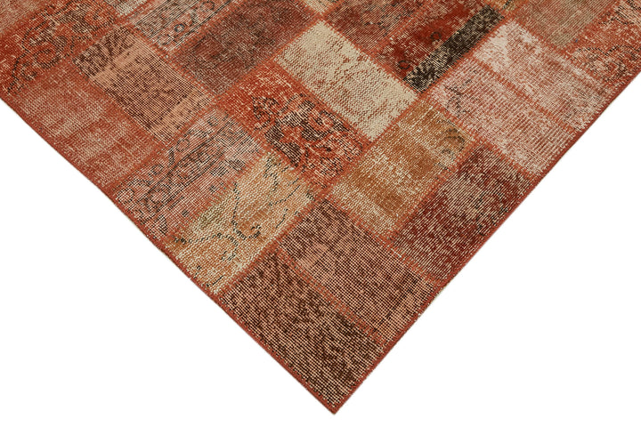 9x14 Orange Patchwork Rug - 43299