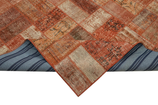 9x14 Orange Patchwork Rug - 43299