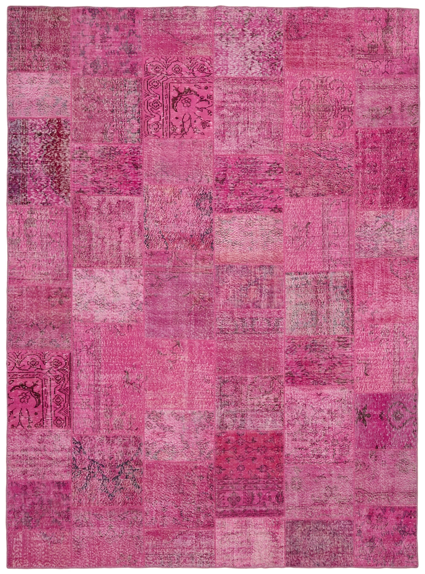 10x13 Pink Patchwork Rug - 43301