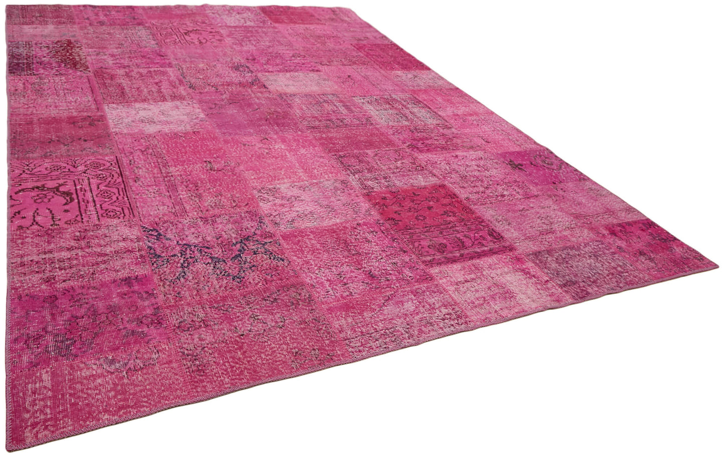 10x13 Pink Patchwork Rug - 43301