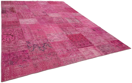 10x13 Pink Patchwork Rug - 43301