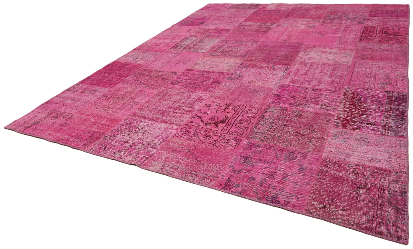 10x13 Pink Patchwork Rug - 43301