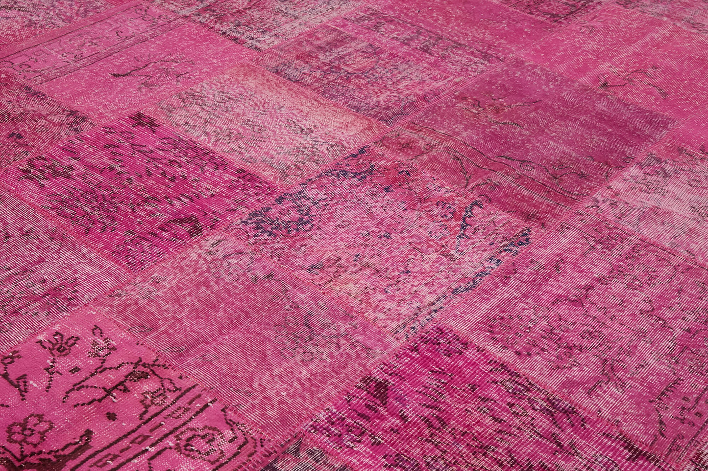 10x13 Pink Patchwork Rug - 43301