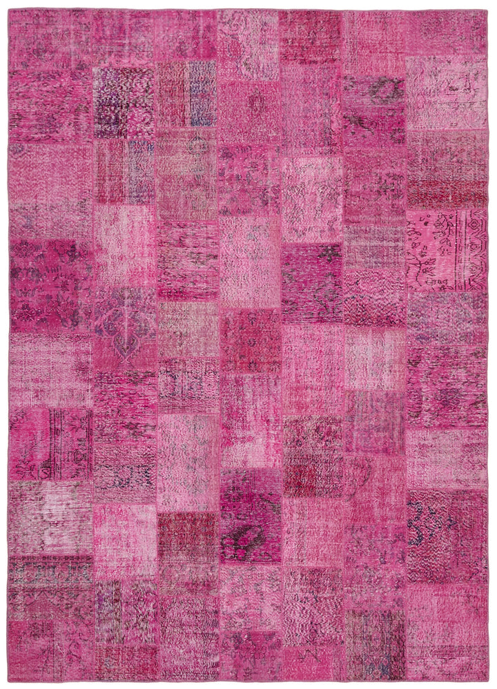 10x13 Pink Patchwork Rug - 43302
