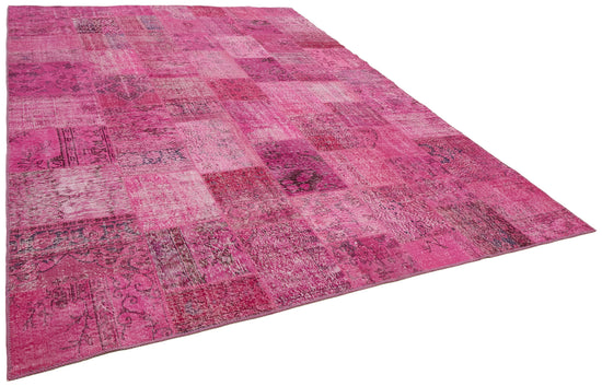 10x13 Pink Patchwork Rug - 43302
