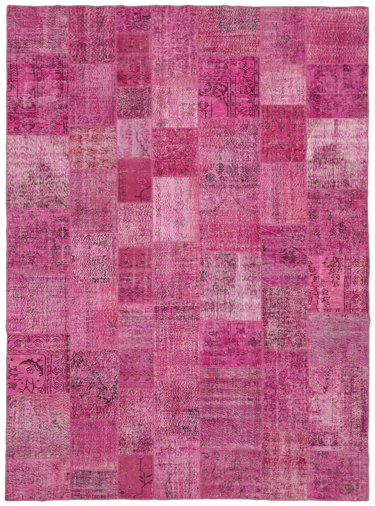 10x13 Pink Patchwork Rug - 43303