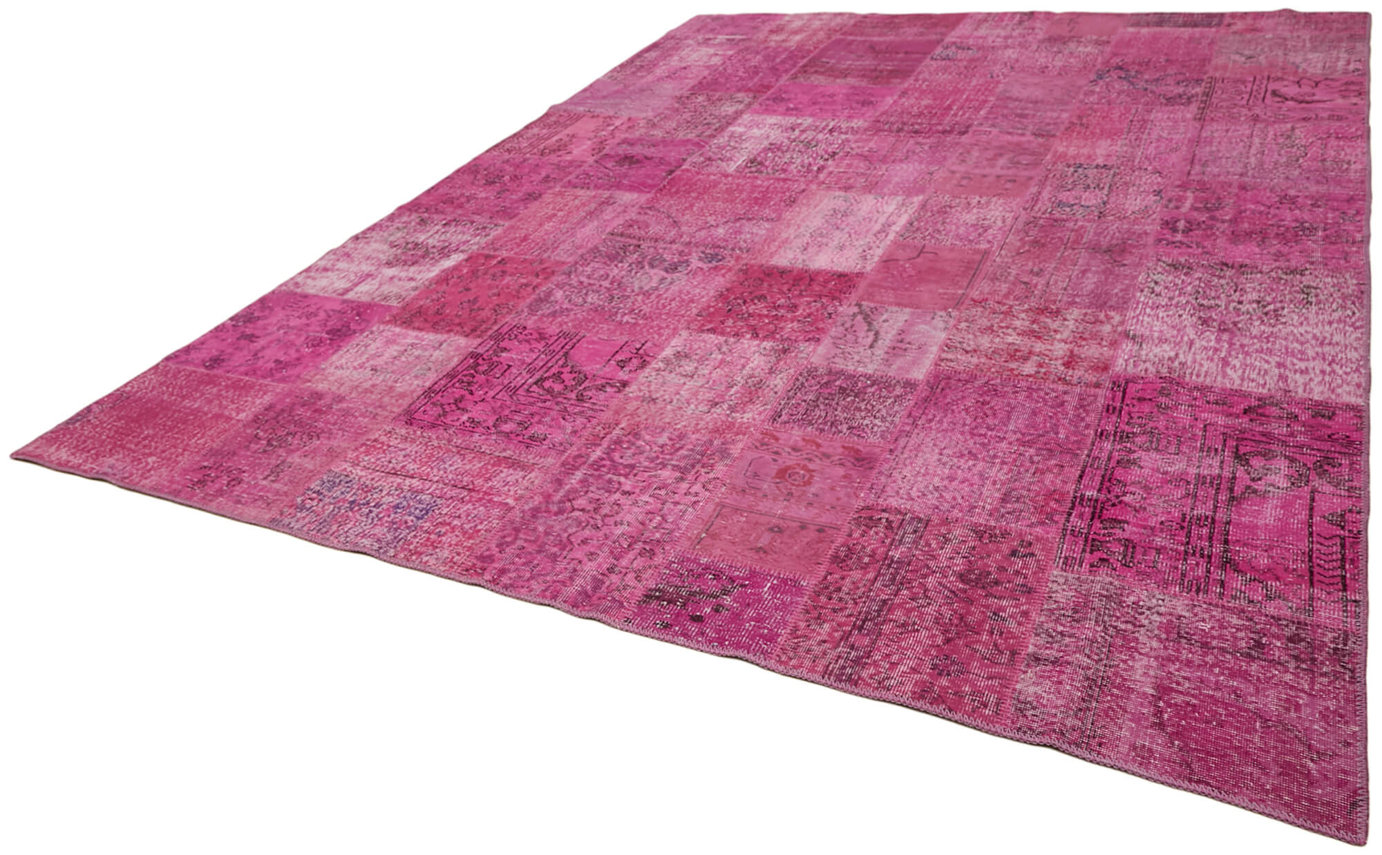 10x13 Pink Patchwork Rug - 43303
