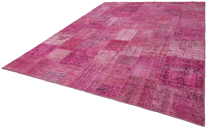 10x13 Pink Patchwork Rug - 43303