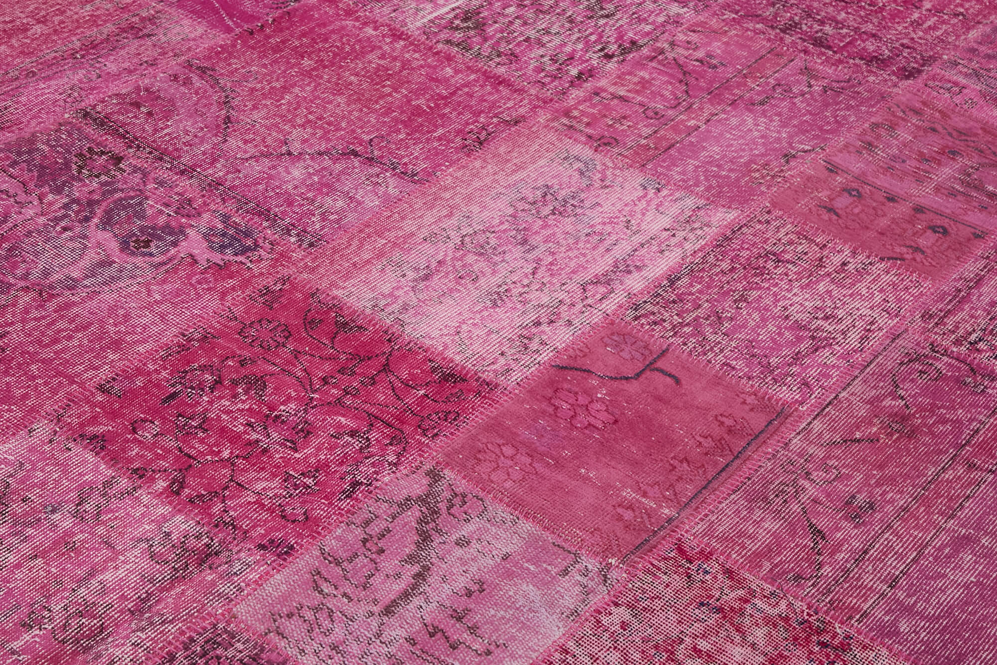 10x13 Pink Patchwork Rug - 43303
