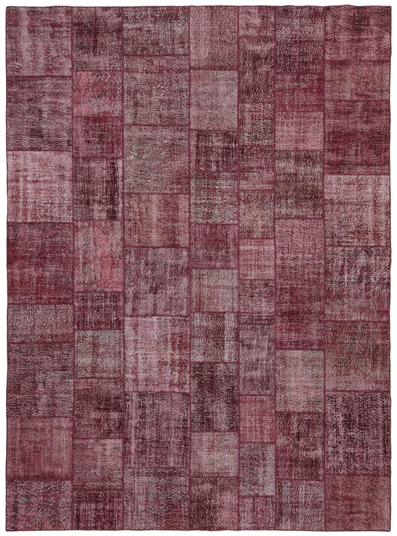 10x13 Red Patchwork Rug - 43305