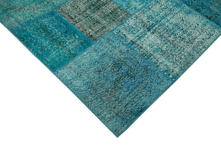 10x13 Turquoise Patchwork Rug - 43309